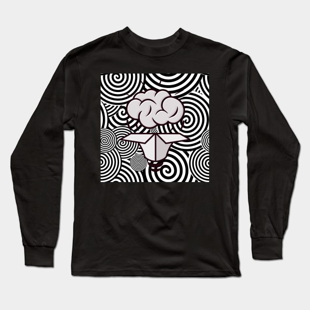 Unboxed Mind Optical Illusion Long Sleeve T-Shirt by Unboxed Mind of J.A.Y LLC 